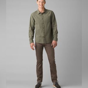 (A9) prAna Bridger Jean 34” Inseam in Dark Mud, Size 28 men’s, NWT